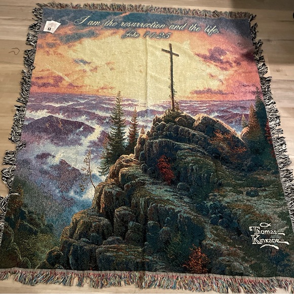 Thomas Kinkade Other - HTF THOMAS KINKADE Painter Of Light Woven Throw NWT 50”x60” USA Made